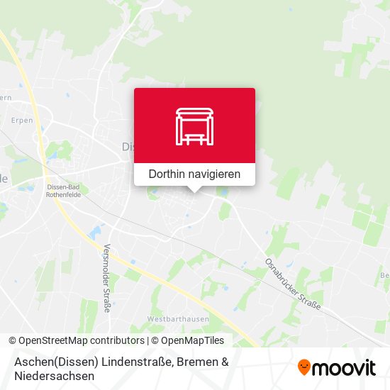 Aschen(Dissen) Lindenstraße Karte