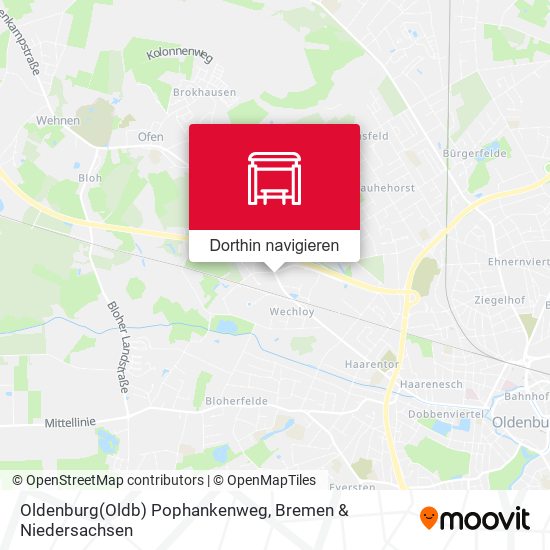 Oldenburg(Oldb) Pophankenweg Karte