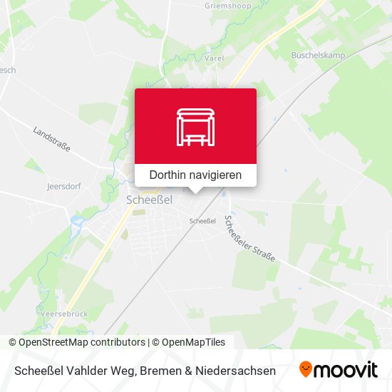 Scheeßel Vahlder Weg Karte