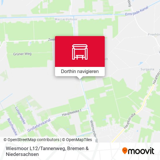 Wiesmoor L12/Tannenweg Karte