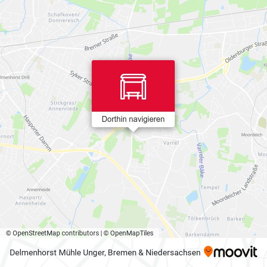 Delmenhorst Mühle Unger Karte