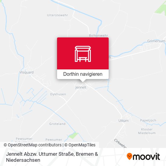 Jennelt Abzw. Uttumer Straße Karte