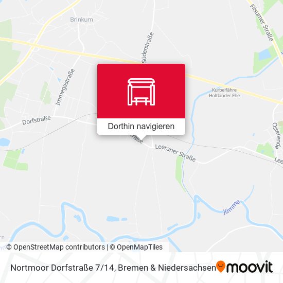 Nortmoor Dorfstraße 7/14 Karte