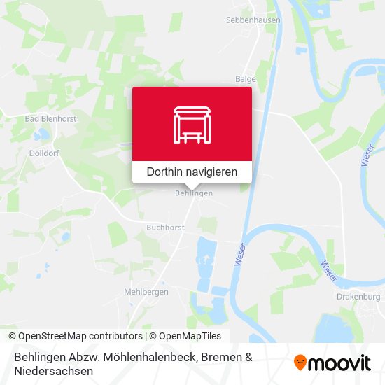 Behlingen Abzw. Möhlenhalenbeck Karte
