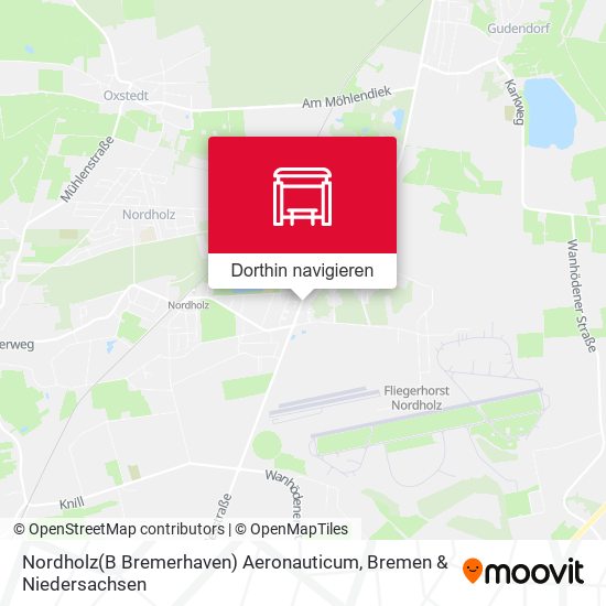 Nordholz(B Bremerhaven) Aeronauticum Karte