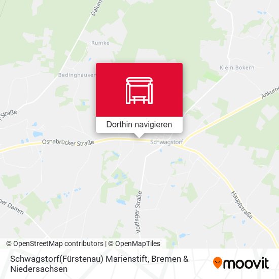 Schwagstorf(Fürstenau) Marienstift Karte