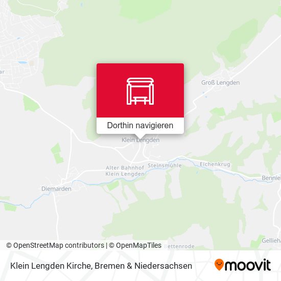 Klein Lengden Kirche Karte