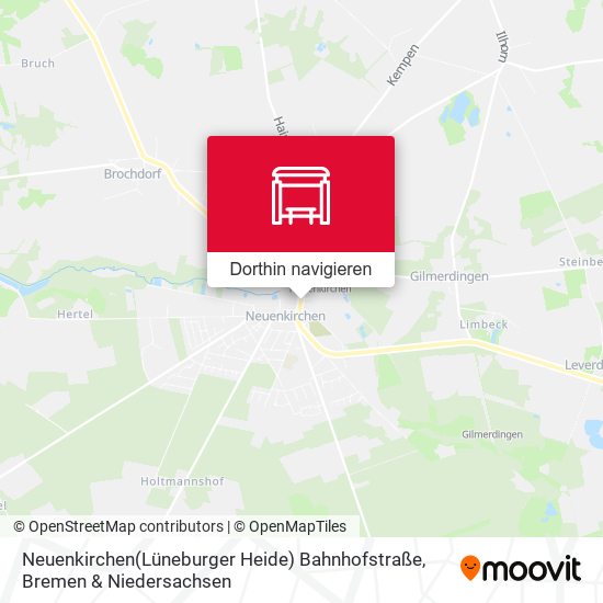 Neuenkirchen(Lüneburger Heide) Bahnhofstraße Karte