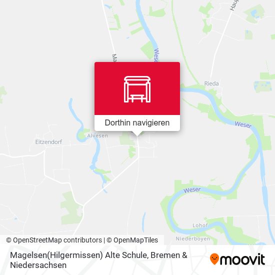 Magelsen(Hilgermissen) Alte Schule Karte