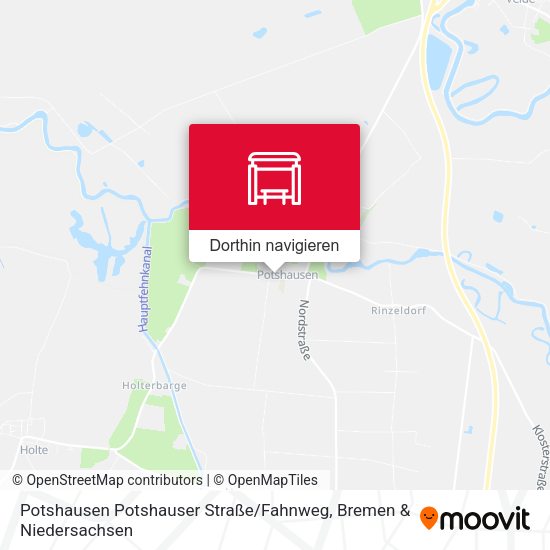 Potshausen Potshauser Straße / Fahnweg Karte