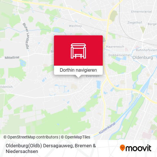 Oldenburg(Oldb) Dersagauweg Karte