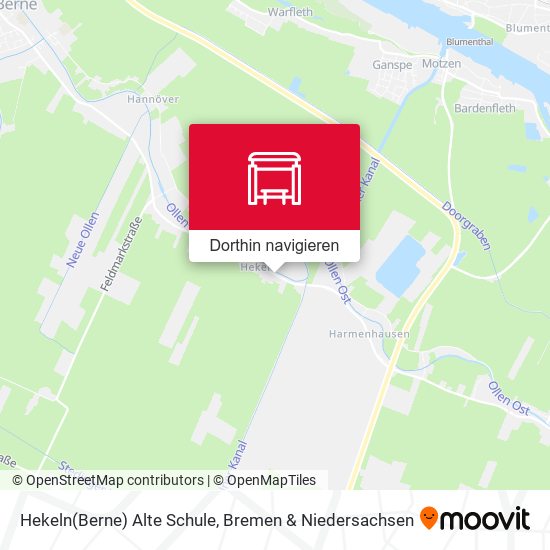 Hekeln(Berne) Alte Schule Karte