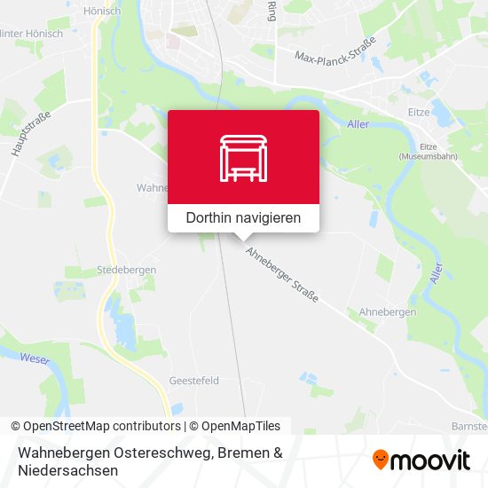 Wahnebergen Ostereschweg Karte