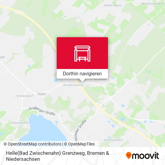 Helle(Bad Zwischenahn) Grenzweg Karte