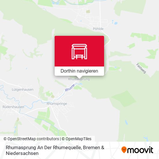 Rhumasprung An Der Rhumequelle Karte