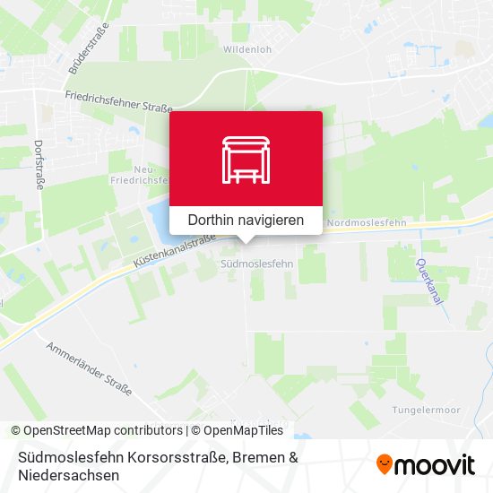 Südmoslesfehn Korsorsstraße Karte
