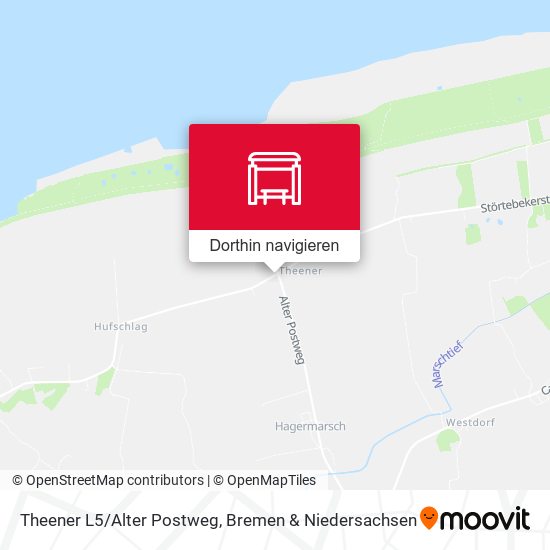 Theener L5/Alter Postweg Karte