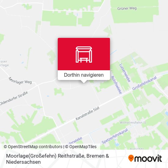 Moorlage(Großefehn) Reithstraße Karte