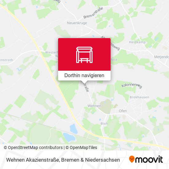 Wehnen Akazienstraße Karte