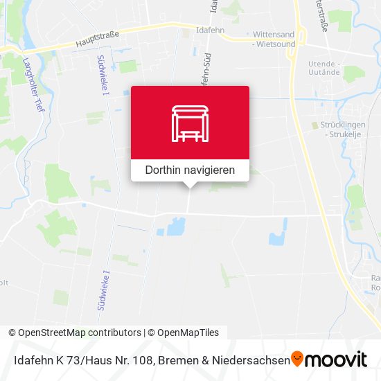 Idafehn K 73/Haus Nr. 108 Karte