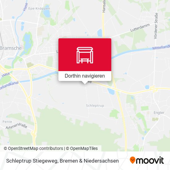 Schleptrup Stiegeweg Karte