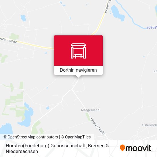 Horsten(Friedeburg) Genossenschaft Karte