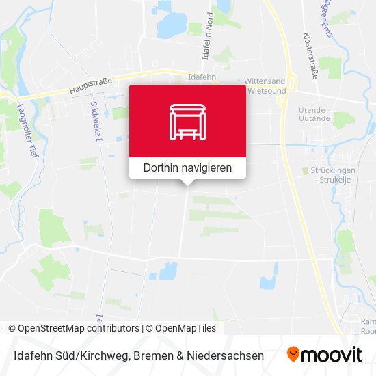 Idafehn Süd/Kirchweg Karte