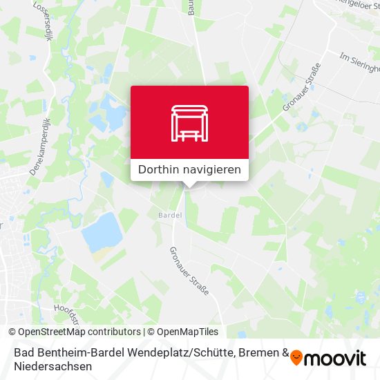 Bad Bentheim-Bardel Wendeplatz / Schütte Karte