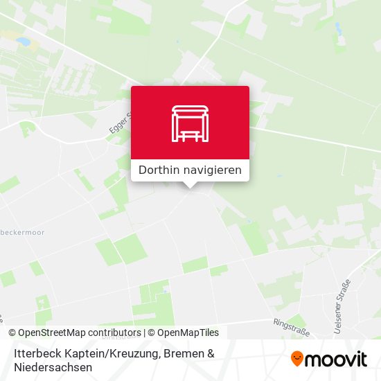 Itterbeck Kaptein/Kreuzung Karte