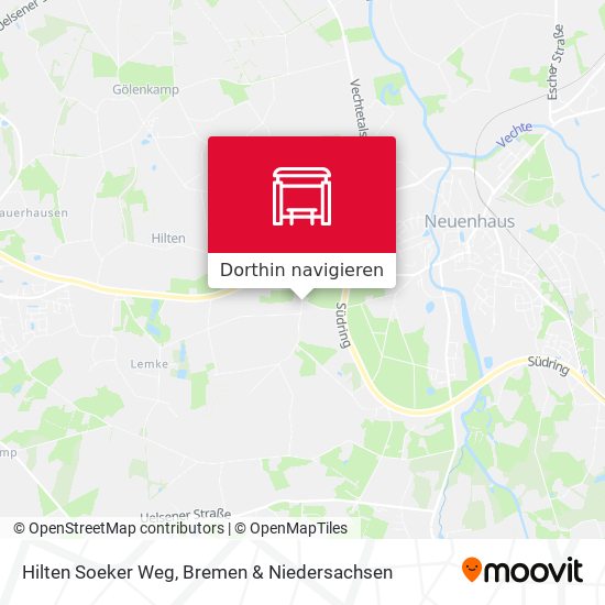 Hilten Soeker Weg Karte