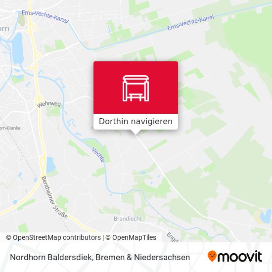 Nordhorn Baldersdiek Karte