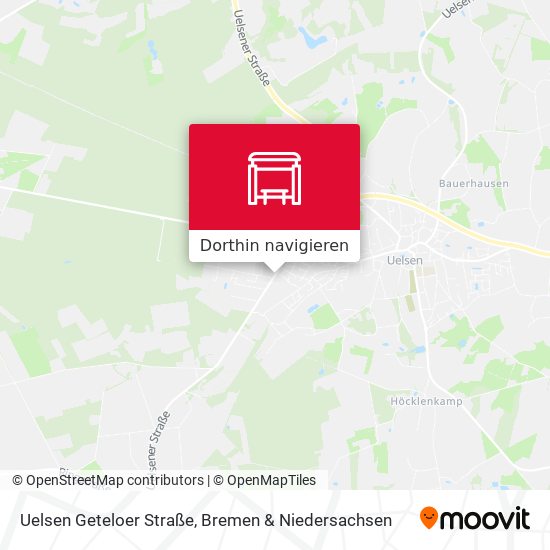 Uelsen Geteloer Straße Karte