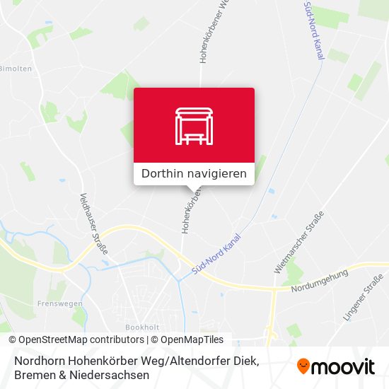 Nordhorn Hohenkörber Weg / Altendorfer Diek Karte