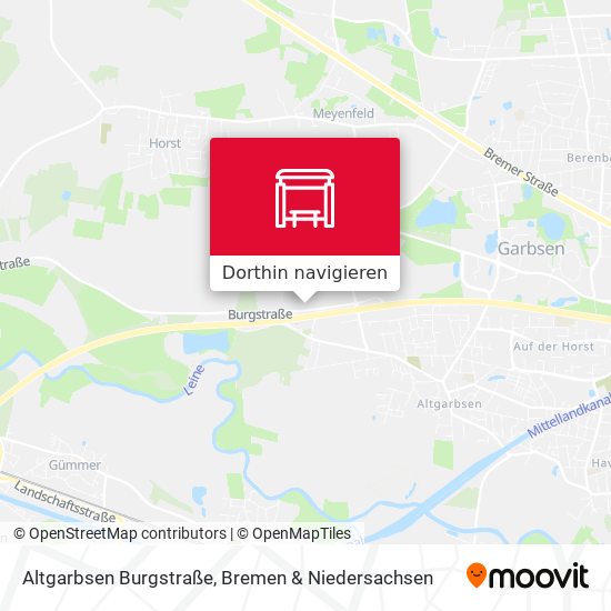 Altgarbsen Burgstraße Karte