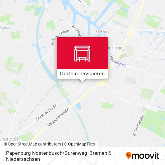 Papenburg Nostenbusch/Burenweg Karte