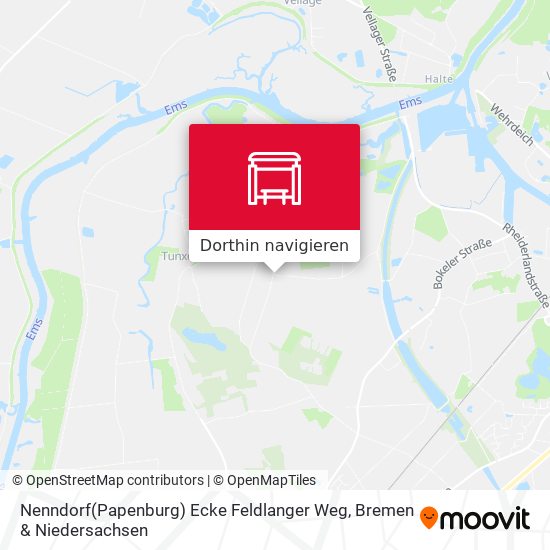 Nenndorf(Papenburg) Ecke Feldlanger Weg Karte