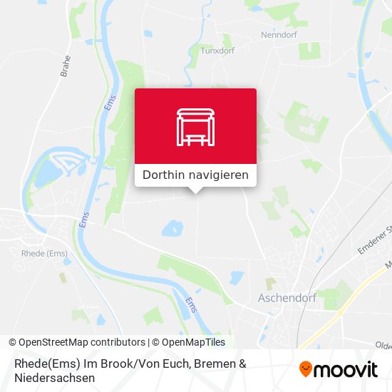 Rhede(Ems) Im Brook/Von Euch Karte