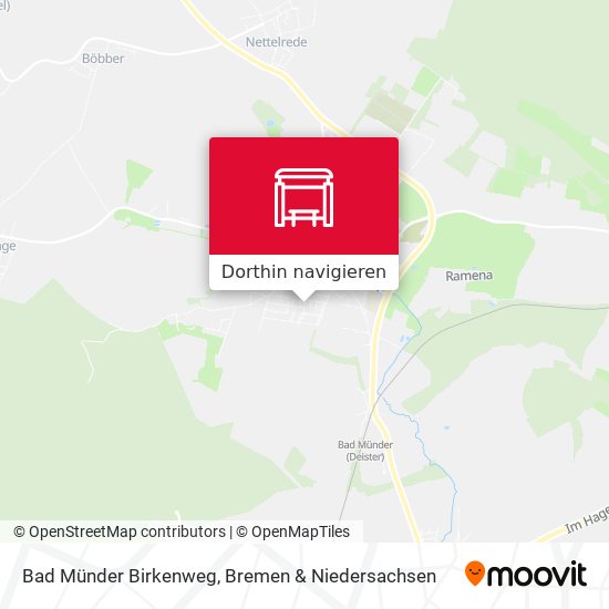 Bad Münder Birkenweg Karte
