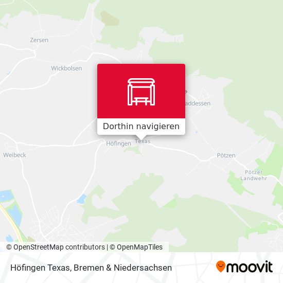 Höfingen Texas Karte