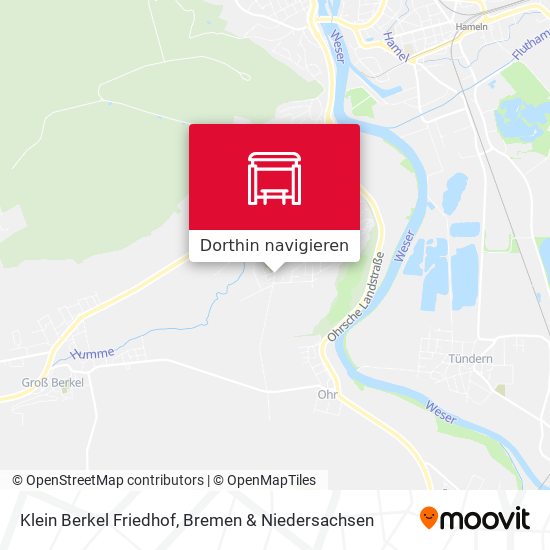 Klein Berkel Friedhof Karte