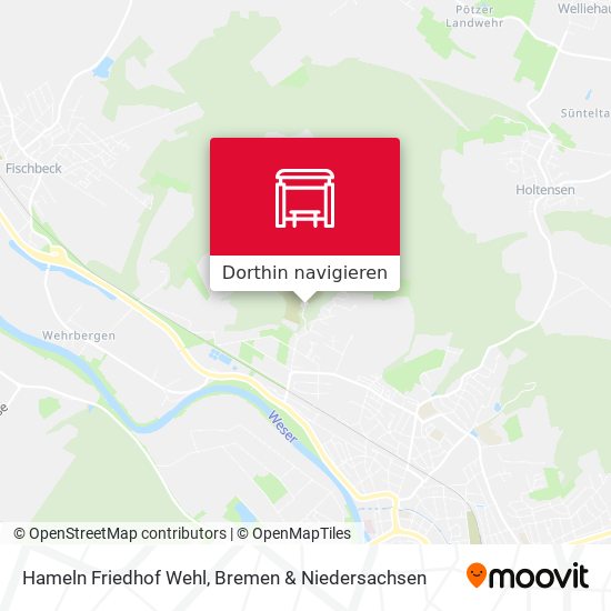 Hameln Friedhof Wehl Karte