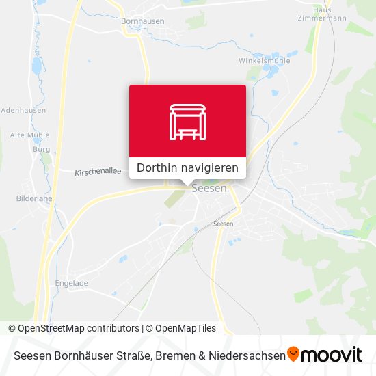 Seesen Bornhäuser Straße Karte