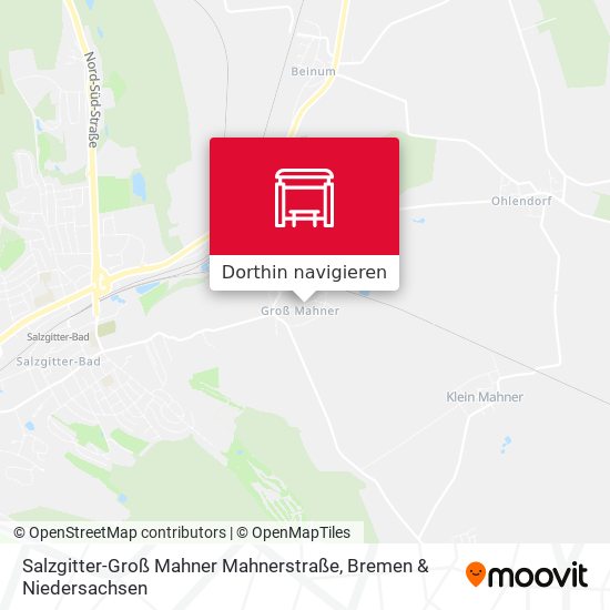 Salzgitter-Groß Mahner Mahnerstraße Karte