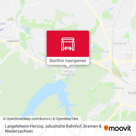 Langelsheim-Herzog Juliushütte Bahnhof Karte