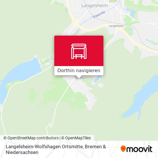 Langelsheim-Wolfshagen Ortsmitte Karte