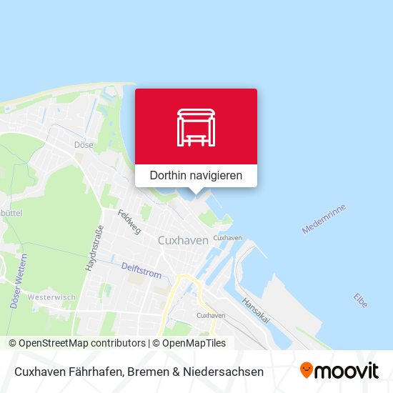 Cuxhaven Fährhafen Karte