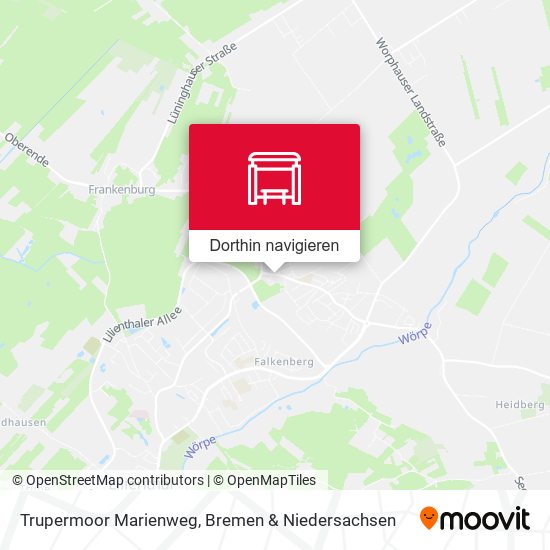 Trupermoor Marienweg Karte