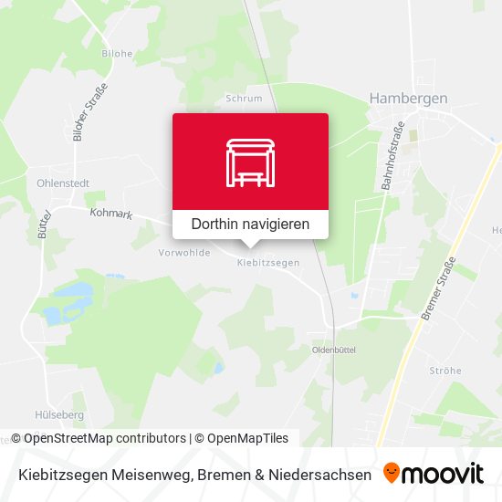 Kiebitzsegen Meisenweg Karte