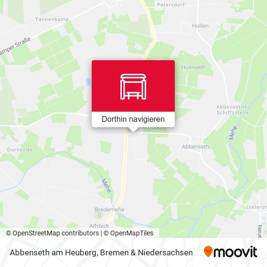 Abbenseth am Heuberg Karte