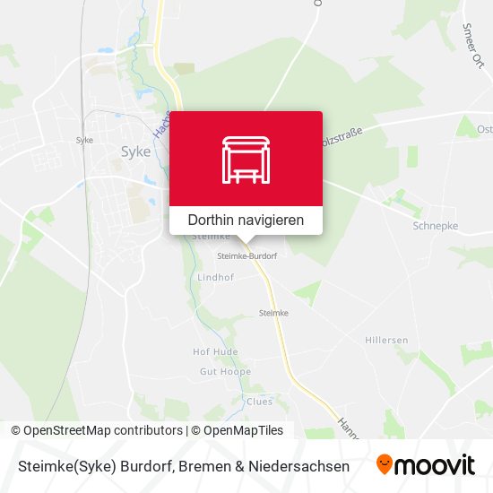Steimke(Syke) Burdorf Karte